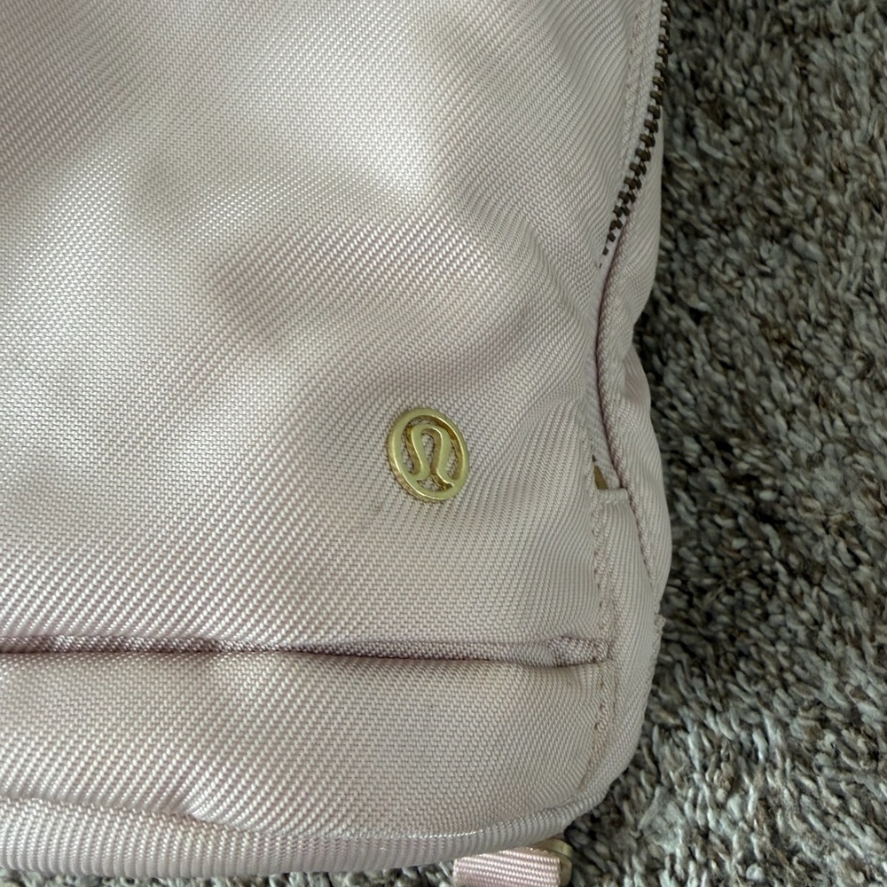 Lululemon light pink backpack drawstring pockets … - image 2